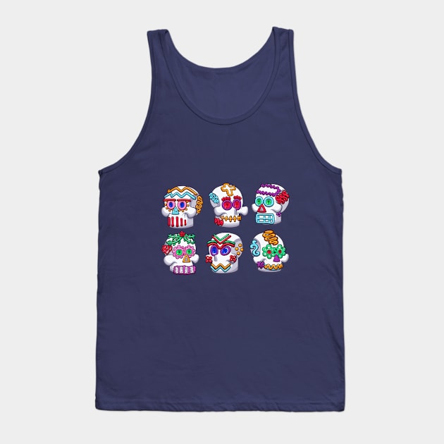 Sugar Skulls Tank Top by TheMaskedTooner